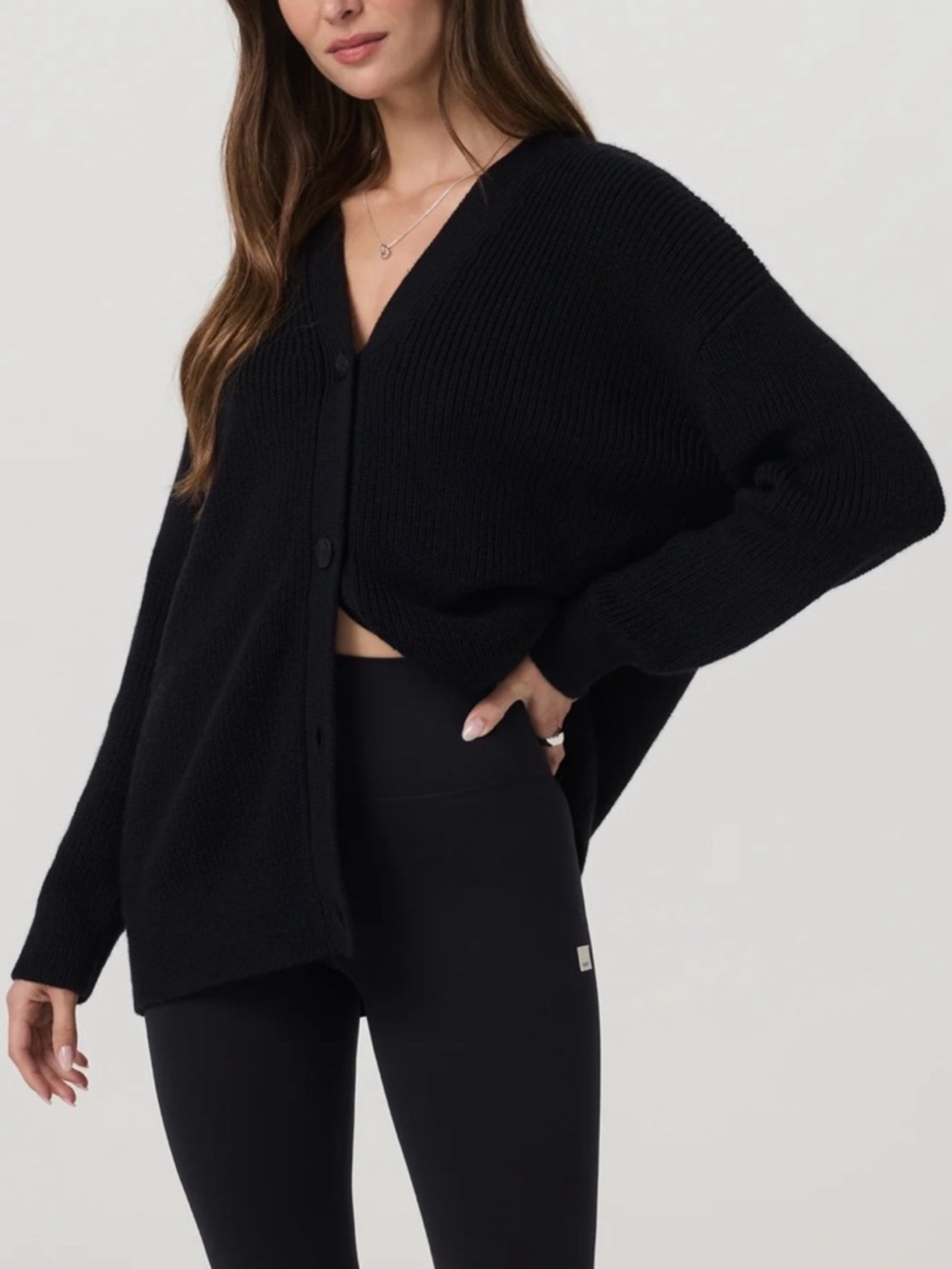Vuori Alps Boyfriend Cardigan Black Sz. Small - Picture 4 of 17